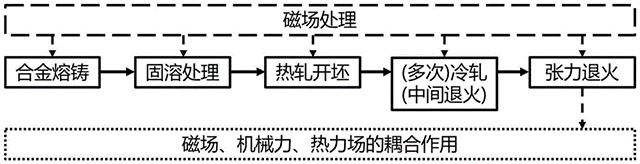 用于消除銅合金薄帶殘余應(yīng)力的脈沖磁場處理方法